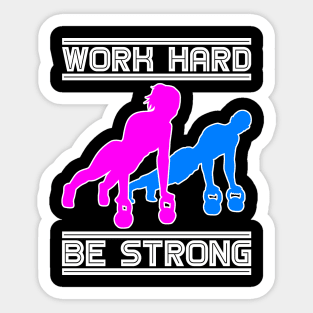 Funny Workout Quote, Gym Fitness Training Lovers Sticker